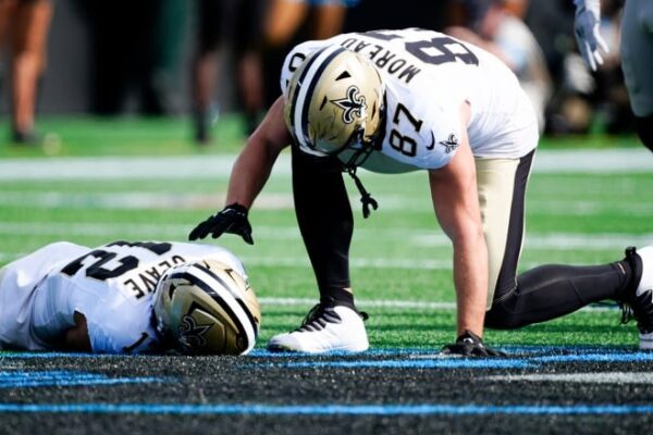 Saints’ Chris Olave carted off the field after suffering 2nd concussion of the season